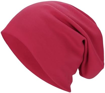 Cotton Beanie for Men Dwarf Hat Street Style Skull Cap Soft Slouchy Beanie Baggy Lightweight Chemo Caps Hip-Hop Stretchy Sleep Cap Hairloss Cancer Headwear for Women Beanie Hat Red Dwarf